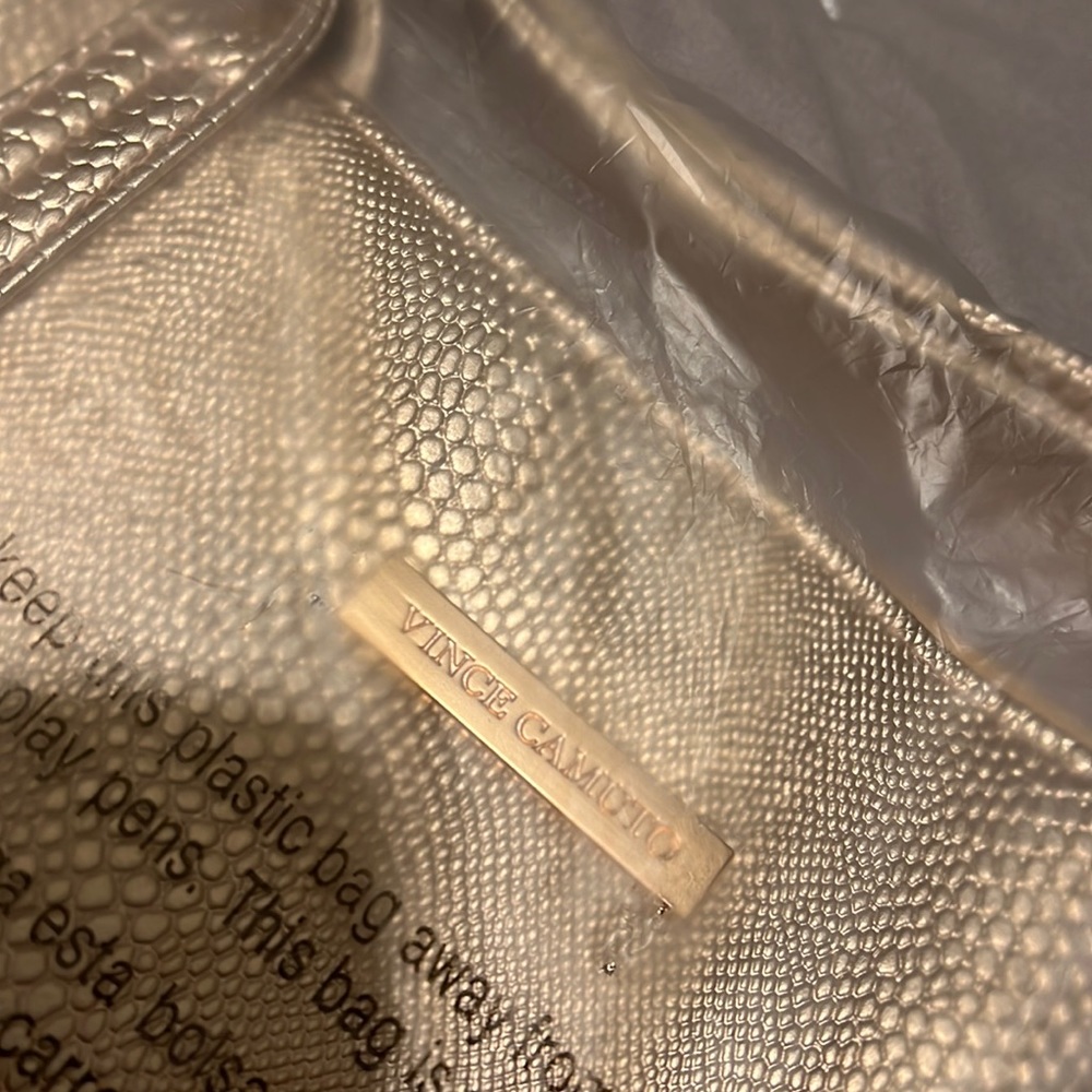 Vince Camuto snake print tote